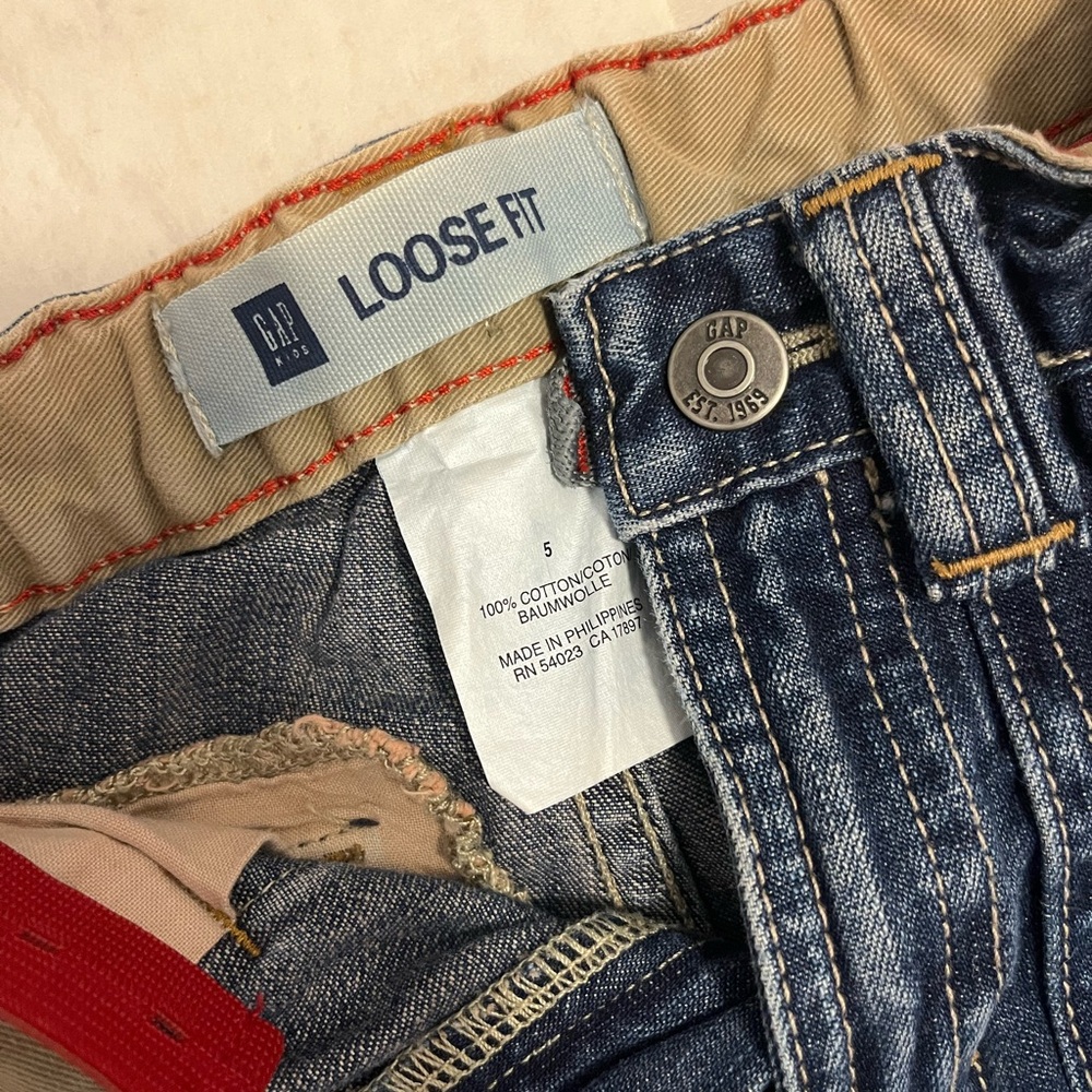 Vintage GAP - Dark Blue boys Denim Cargo Jeans - Picture 3 of 4